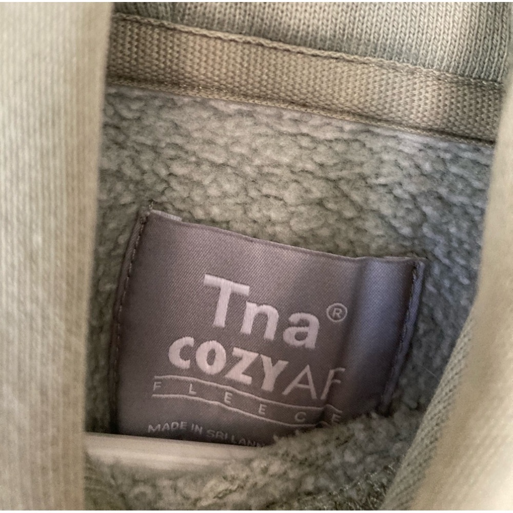 Aritizia Tna Cozy Af Green Crop Hoodie S - Picture 5 of 5